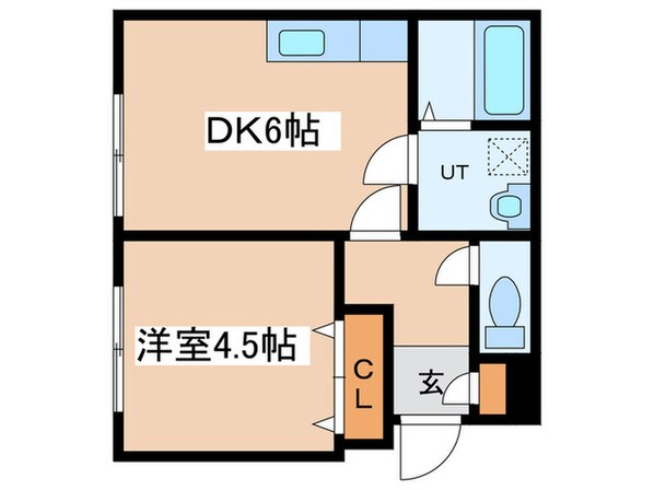 カ－サ石山通の物件間取画像